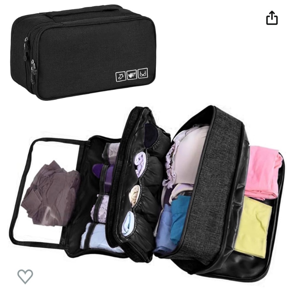 NWT - Travel Underwear Bra Organizer Bag